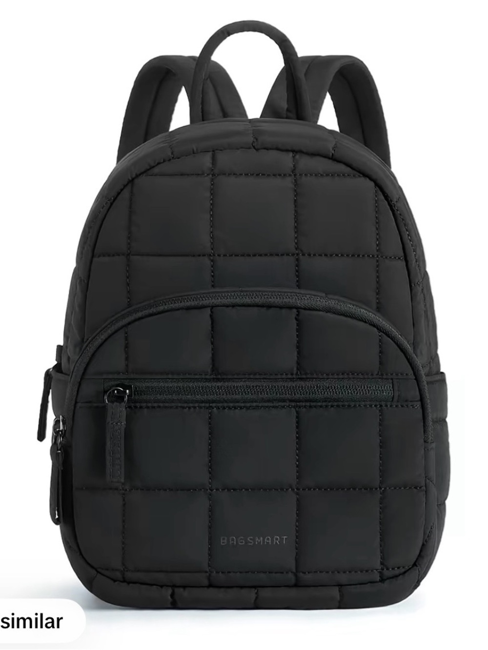 BRAND NEW  BAGSMART Quilted Mini Backpack in Black
